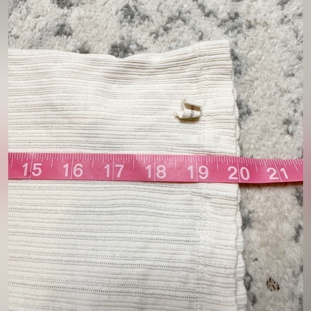 Zara Sleeveless Cream Sweater Tank Top Size 9/10 - Picture 6 of 10